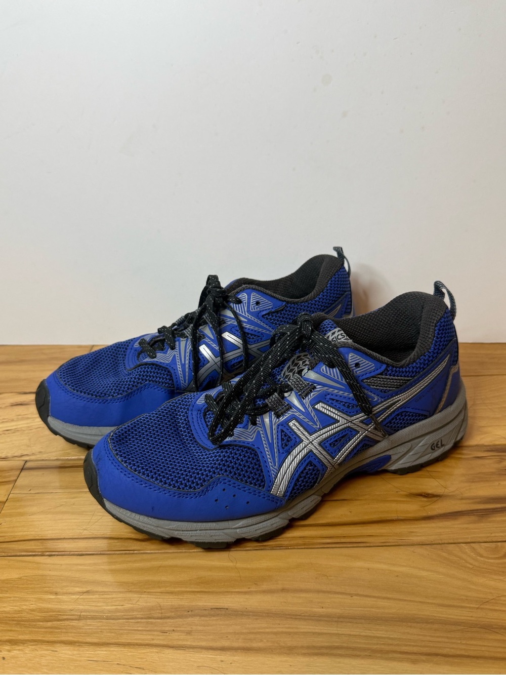 ASICS Gel-Venture 8 Blue Silver Trail Running Shoes Women's Size 7 (1012A708)